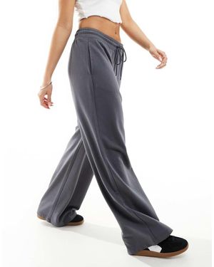 Lindex Pantalones De Chándal De Estar Por Casa Gris Carbón Liza De - Azul