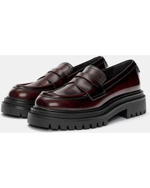 Pull&Bear Chunky Loafers - Black