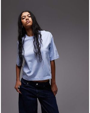 ARKET T-Shirt Pesante Squadrata Azzurra - Blu
