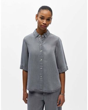 Object Camicia Di Jeans Chiaro - Grigio