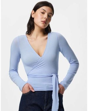 Pieces Top brunnera - Bleu