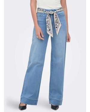 ONLY Wide fit – jeans aus mittelem denim - Blau