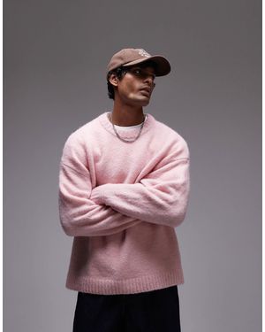 TOPMAN Pull décontracté - clair - Rose