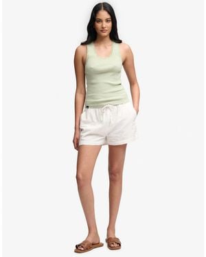 Superdry Baumwoll-broderie-strandshorts - Weiß