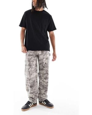 Hollister Jeans Ampi Stile Skater Con Stampa Mimetica - Multicolore