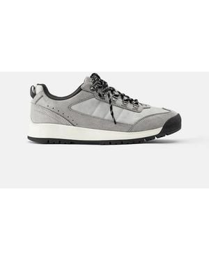 Pull&Bear Sneakers Da Trekking Grigie - Bianco