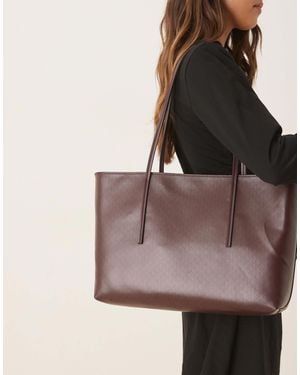 Calvin Klein Logo Print Tote Bag - Brown