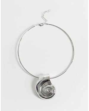 ONLY Seashell Necklace - Grey