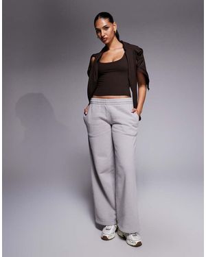 4505 Icon Rest Day Heavyweight 440gsm Cotton Wide Leg jogger - Grey