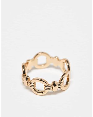 ASOS Anillo Con Diseño De Eslabones De Cadena De - Metálico