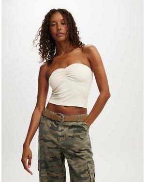 Cotton On Milli Gather Front Tube - White