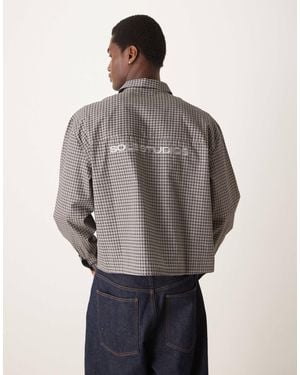 ASOS – oversize-cropped-hemd - Grau
