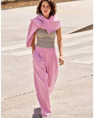 Pull&Bear Wide-leg joggers - Pink