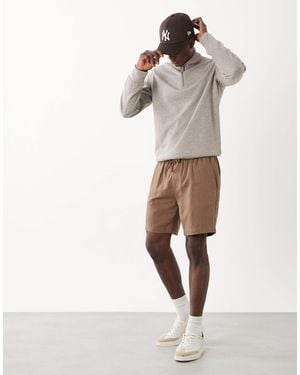 Threadbare Linen Mix Shorts - White