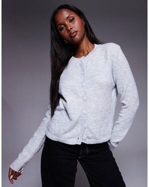Princess Polly Denmark Soft Knit Button Through Cardigan - White