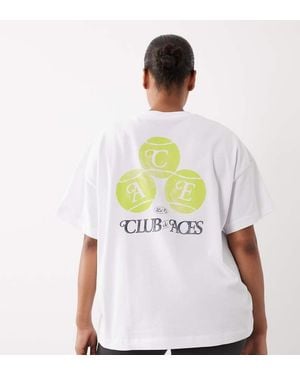 4505 Curve Heavyweight Cotton Oversized T-shirt With Back Print And Quick Dry Finish - White