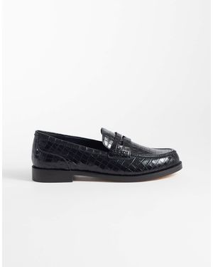 Clarks Straven Penny Loafers - Blue