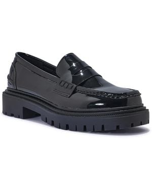 SEQWL Stylish Comfortable Fit Casual Chunky Heel Slip On Loafers - Blue