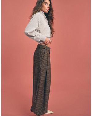 Stradivarius Pantalon ballon avec boucle beige - Rose