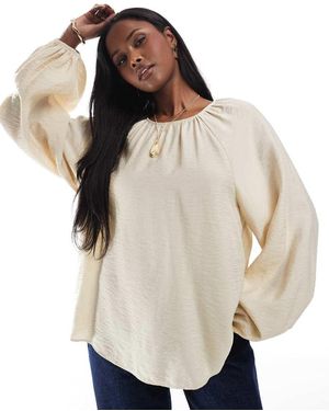 ASOS Blusa A Punto Smock - Neutro