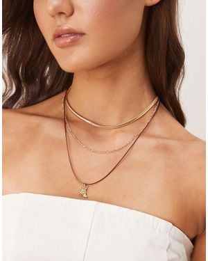 ASOS Multi-pack Necklaces - Natural