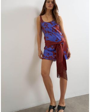 TOPSHOP Vestito Corto - Blu