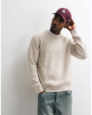 Jack & Jones Oversized Fluffy Sweater - Natural