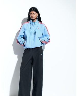 adidas Originals x ASOS Wide Leg Track Trousers - Blue