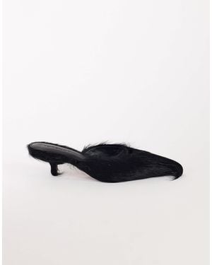 TOPSHOP Asher Kitten Heel Court - Black