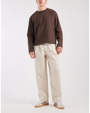 ASOS Loose Straight Pants - Natural
