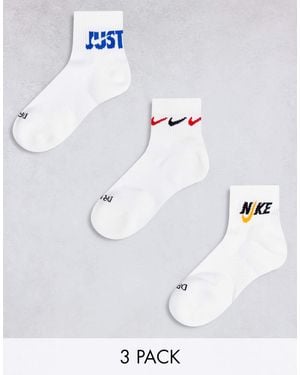 Nike – everyday – gepolsterte socken - Weiß