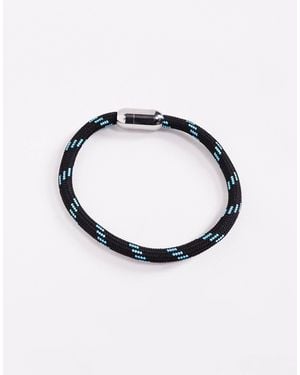 ASOS Bracelet en corde avec mousqueton - multicolore - Bleu