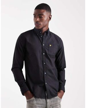 Lyle & Scott Plain Oxford Shirt - Blue