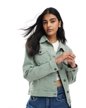 Brave Soul Denim Jacket - Green
