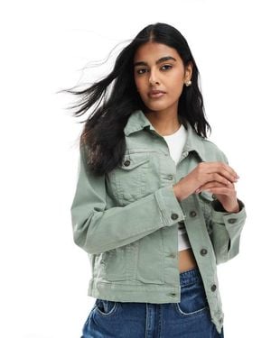 Brave Soul Denim Jacket - Green