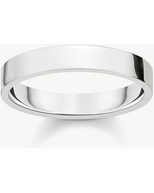 Thomas Sabo Anillo Clásico En Plata - Blanco