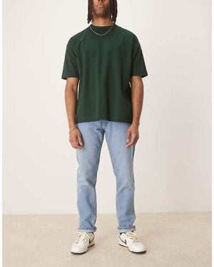 Mango Tapered Fit Jeans - Green