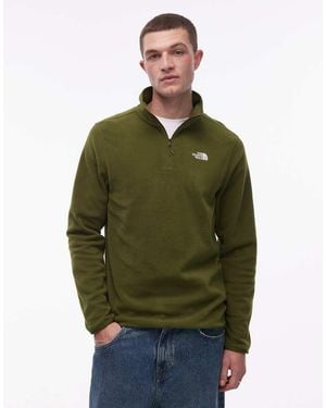 The North Face Glacier 100 1/4 Zip Fleece - Green