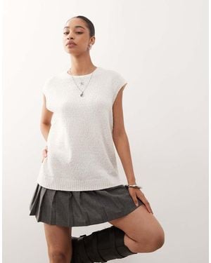 Weekday Knitted Vest - White