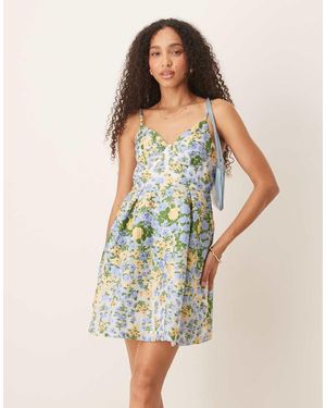 Sister Jane Vestido Corto De Jacquard Dream Marigold De - Verde