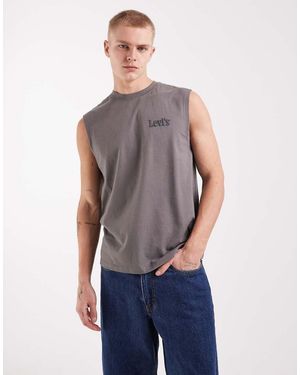 Levi's Tanktop Met Logo - Blauw