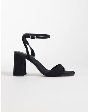 ASOS Hotel Barely There Block Heeled Sandals - Black