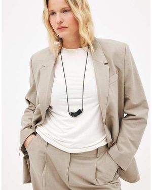 NA-KD Oversized Blazer - Natural