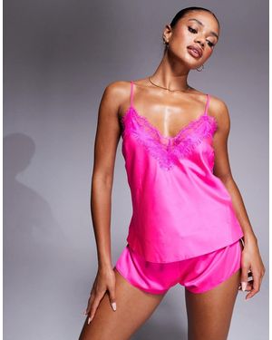 Ann Summers Satin Cerise Cami Set - Pink