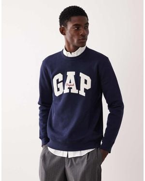 Gap Original Logo Crew Neck Sweatshirt - Blue