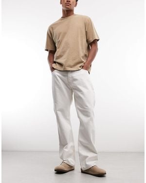 Weekday – meteor – relaxed-fit-jeans - Weiß