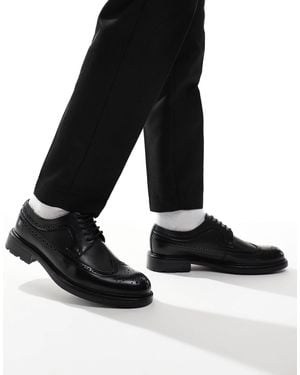 ASOS Lace Up Brogue Shoes - Black