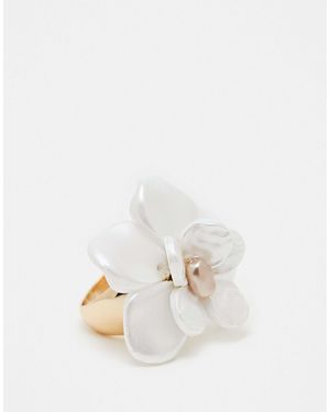 ASOS Flower Ring - Natural