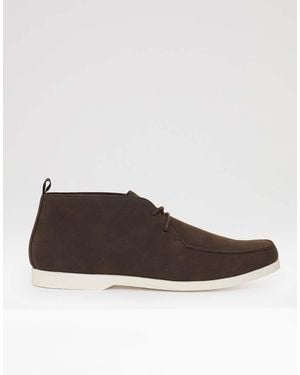 Threadbare Faux Suede Moccasin Boots - Brown