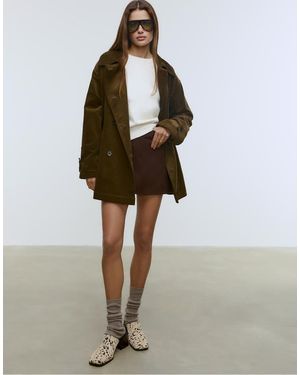 Stradivarius Cappotto Vestibilità Classica Oliva - Verde